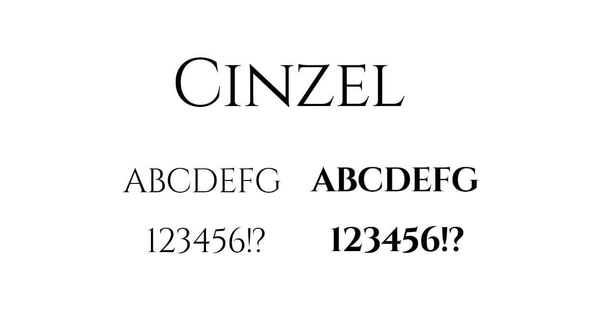 Cinzel