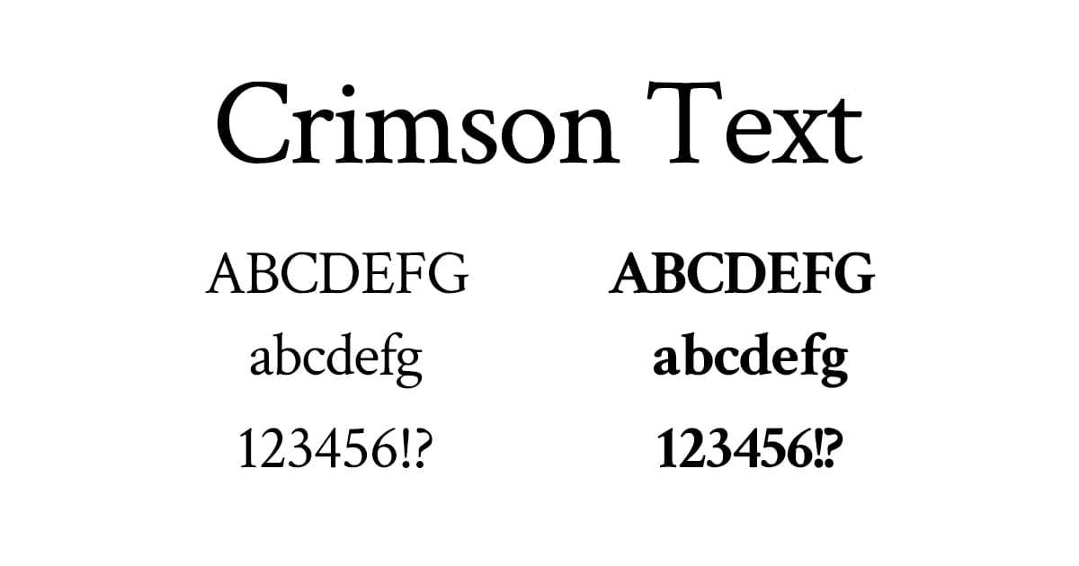 Crimson Text