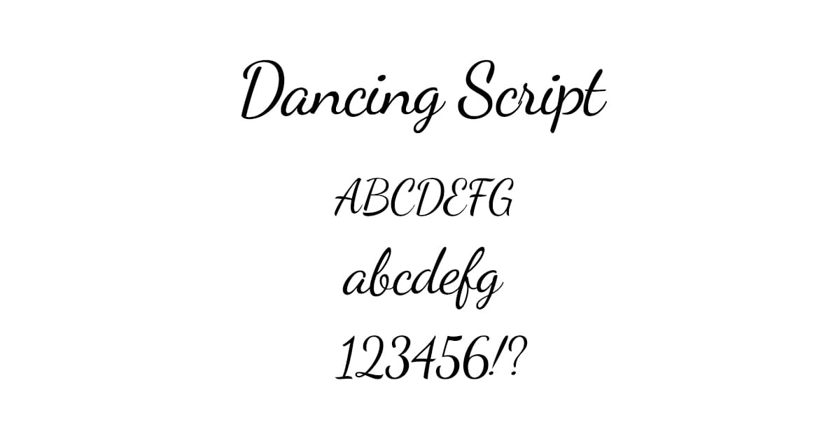 Dancing Script