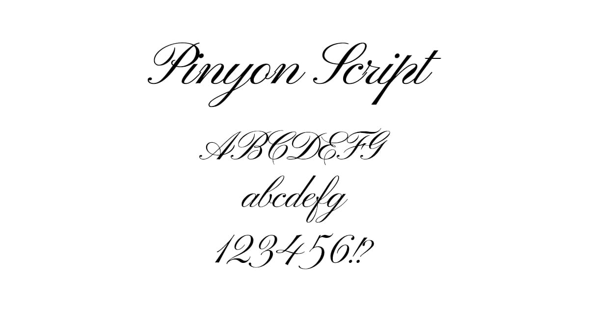 Pinyon Script