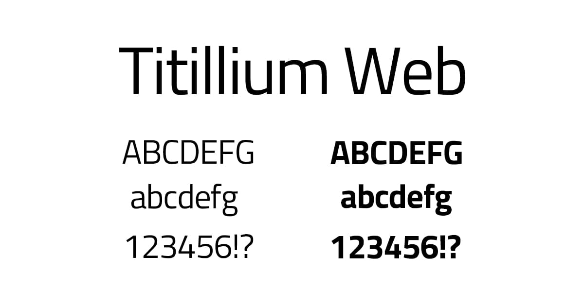 Titillium Web