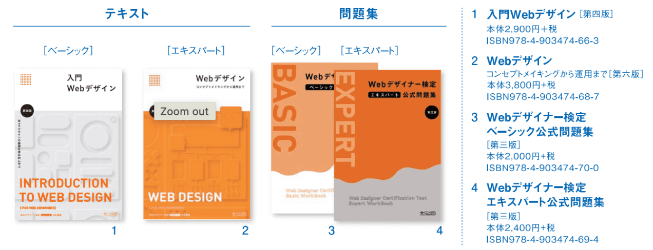 画像情報教育振興協会(CG-ARTS)が出版している書籍